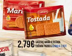 Claudio CUÉTARA Galletas maría o tostada oferta