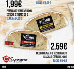 Claudio Media hogaza the rustik bakery clásica o cereales oferta