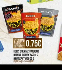 Claudio YATEKOMO Fideos orientales oriental o curry vaso oferta
