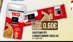 Claudio GALLO plumas o spaghetti número 3 bolsa oferta