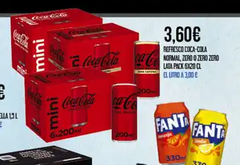 Claudio COCA COLA Refresco normal zero o zero zero oferta