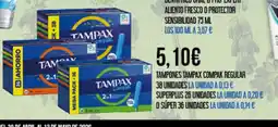 Claudio TAMPAX Tampones compak regular oferta