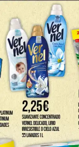 Claudio VERNEL Suavizante concentrado delicado, lirio irresistible o cielo azul 55 lavados oferta