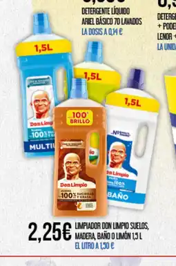 Claudio DON LIMPIO Limpiador suelos, madera, baño o limón oferta