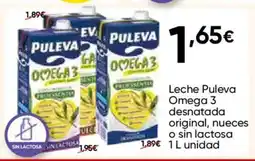 FROIZ PULEVA Leche Omega 3 desnatada original, nueces o sin lactosa oferta