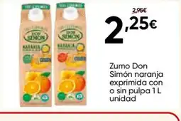 FROIZ DON SIMÓN Zumo naranja exprimida con o sin pulpa oferta