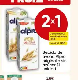 FROIZ ALPRO Bebida de avena original o sin azúcar oferta