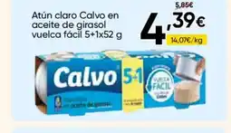 FROIZ CALVO Atún claro en aceite de girasol vuelca fácil oferta