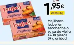 FROIZ ISABEL Mejillones en escabeche o salsa de vieira 13/18 piezas oferta