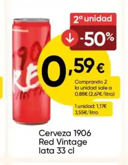 FROIZ 1906 RED VINTAGE Cerveza lata oferta