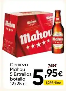 FROIZ MAHOU Cerveza 5 Estrellas botella oferta
