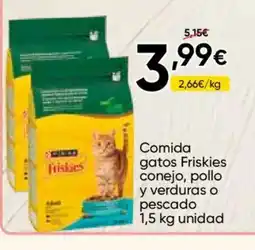 FROIZ FRISKIES Comida gatos conejo, pollo y verduras o pescado oferta