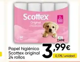 FROIZ SCOTTEX Papel higiénico original 24 rollos oferta