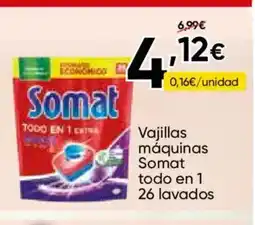 FROIZ SOMAT Vajillas máquinas todo en 1.26 lavados oferta