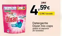 FROIZ DIXAN Detergente trio caps adiós al separar 24 lavados oferta
