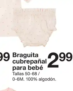 Zeeman Braguita cubrepañal para bebé oferta