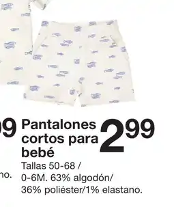 Zeeman Pantalones cortos para bebé oferta