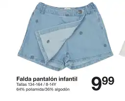 Zeeman Falda pantalón infantil oferta