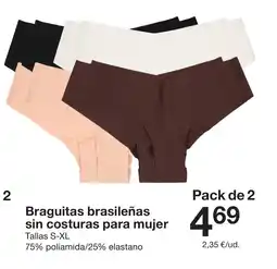 Zeeman Braguitas brasileñas sin costuras para mujer oferta