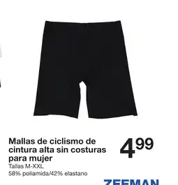 Zeeman Mallas de ciclismo de cintura alta sin costuras para mujer oferta