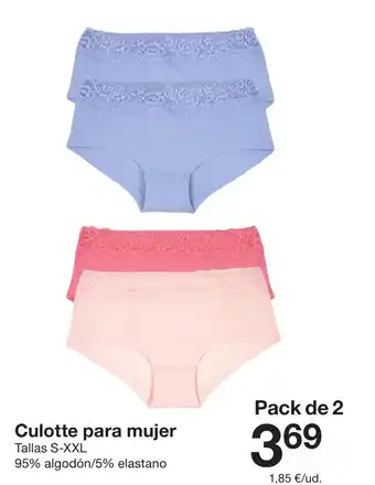 Zeeman Culotte para mujer oferta