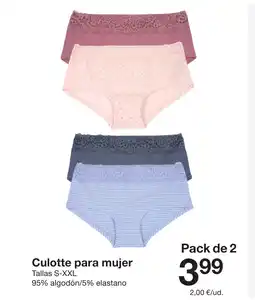 Zeeman Culotte para mujer oferta