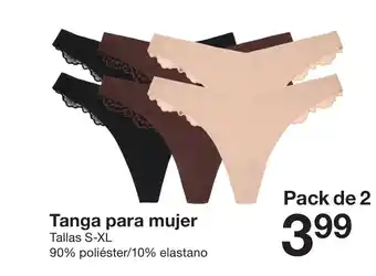 Zeeman Tanga para mujer oferta