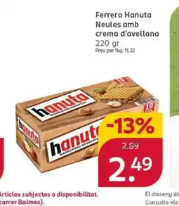Rossmann FERRERO HANUTA Neules amb crema d'avellana oferta