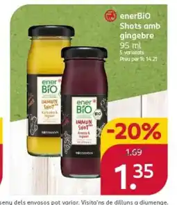 Rossmann ENERBIO Shots amb gingebre oferta