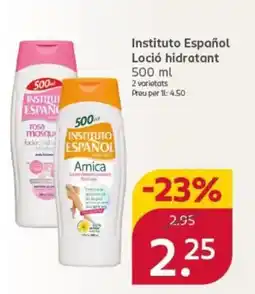 Rossmann INSTITUTO ESPAÑOL Loció hidratant oferta