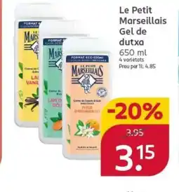 Rossmann LE PETIT MARSEILLAIS Gel de dutxa oferta