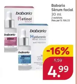 Rossmann BABARIA Sérum facial oferta
