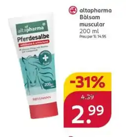 Rossmann ALTAPHARMA Balsam muscular oferta