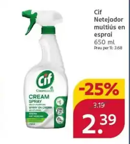 Rossmann CIF Netejador multiús en esprai oferta