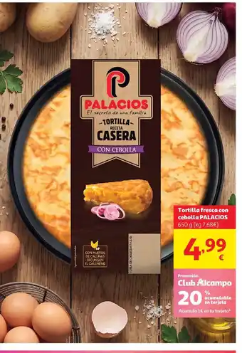 PALACIOS Tortilla fresca con