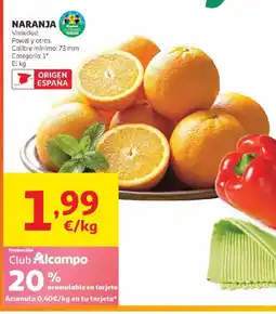 Alcampo Naranja oferta