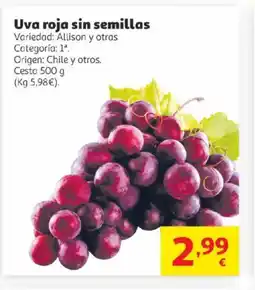 Alcampo Uva roja sin semillas oferta