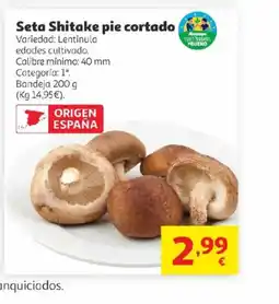 Alcampo Seta Shitake pie cortado oferta