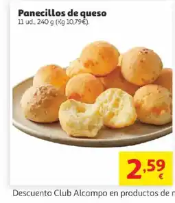 Alcampo Panecillos de queso oferta