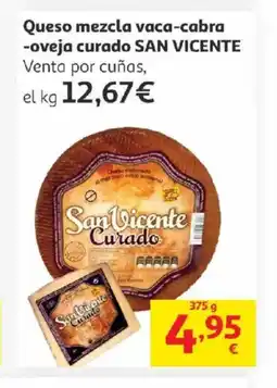 Alcampo SAN VICENTE Queso mezcla vaca-cabra -oveja curado oferta