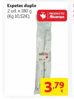 Alcampo Espetec duplo oferta