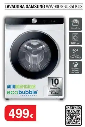 Milar SAMSUNG Lavadora ww90dg6u85lku3 oferta