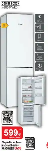 Milar BOSCH Combi kgn36vwed oferta