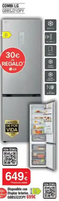 Milar LG Combi gbbsj21dpy oferta
