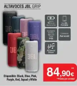 Milar JBL Altavoces grip oferta