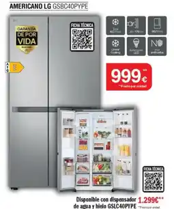Milar LG Americano gsbc40pype oferta