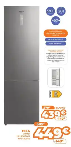 Pascual Martí TEKA Combi nfl4300wh nfl4300ss oferta