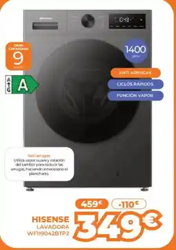 Pascual Martí HISENSE Lavadora wf119042btp2 oferta