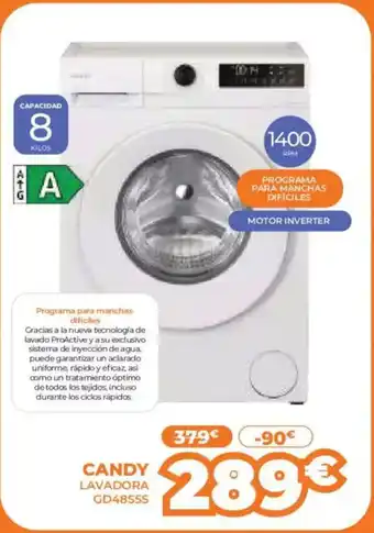 CANDY Lavadora gd48s5s