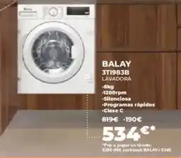 Pascual Martí BALAY 3t1983b lavadora oferta
